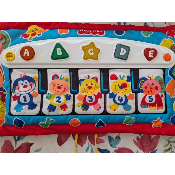 Baby Fisher-Price Learning Toy Piano Mat One Size Red Blue - Picture 3 of 10
